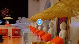 Blessing Time Lankarama Buddhist Temple