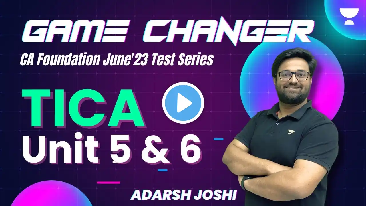 Game Changer Test Series | The Indian Contract Act | UNIT 5 & 6 | Adarsh Joshi