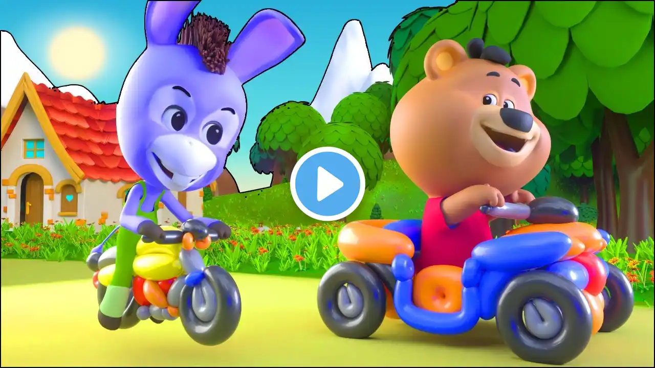Wheels On The Bus Go Round and Round + Old MacDonald Had A Farm Nursery Rhymes | Lala & The Bear