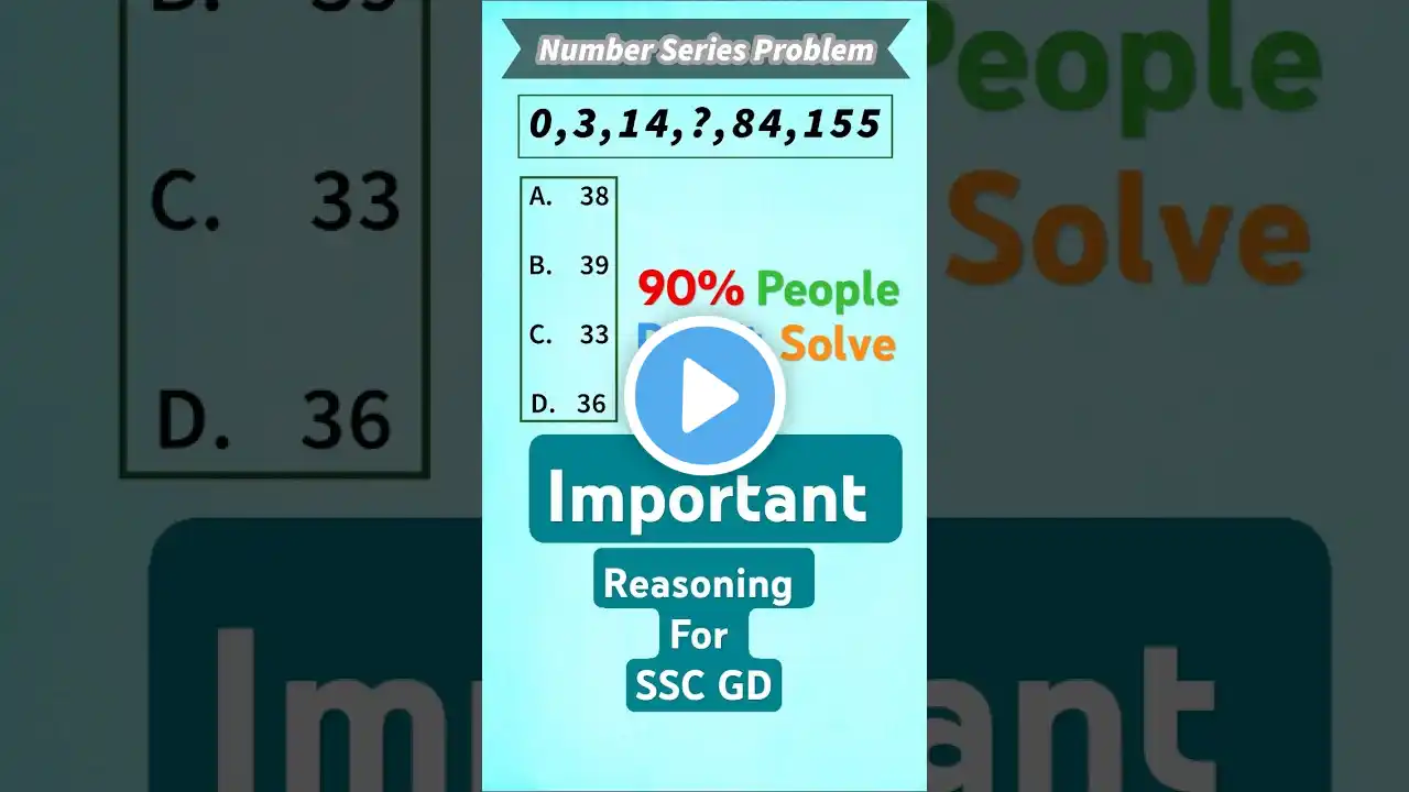 Q.13 Number Series Problem With Solution #shorts #ssc #maths #mathematics