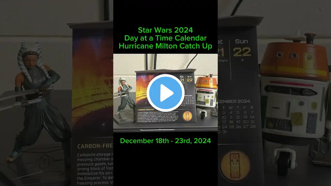 Star Wars Day at a Time Calendar for December 18 - 23, 2024 #StarWars #Lucasfilm #Disney  #Calendar