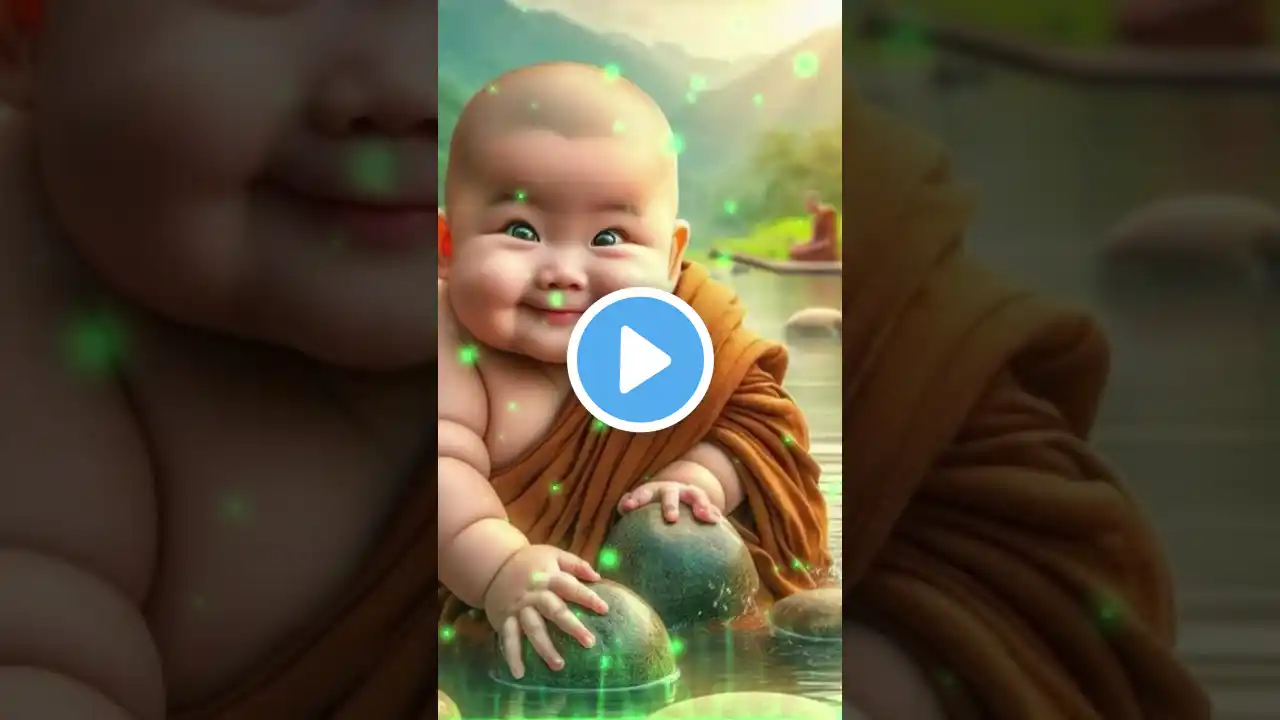 #youtube  🌟 Little Monk’s Lessons 🧘‍♂️ | Baby’s Joyful Playtime 🧸 #shorts