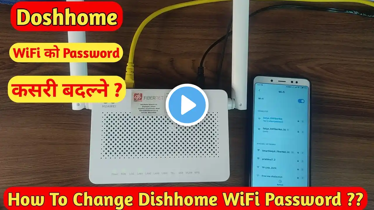 How To Change WiFi Password Of Dishhome FiberNet In Mobile | Digital Help Nepal