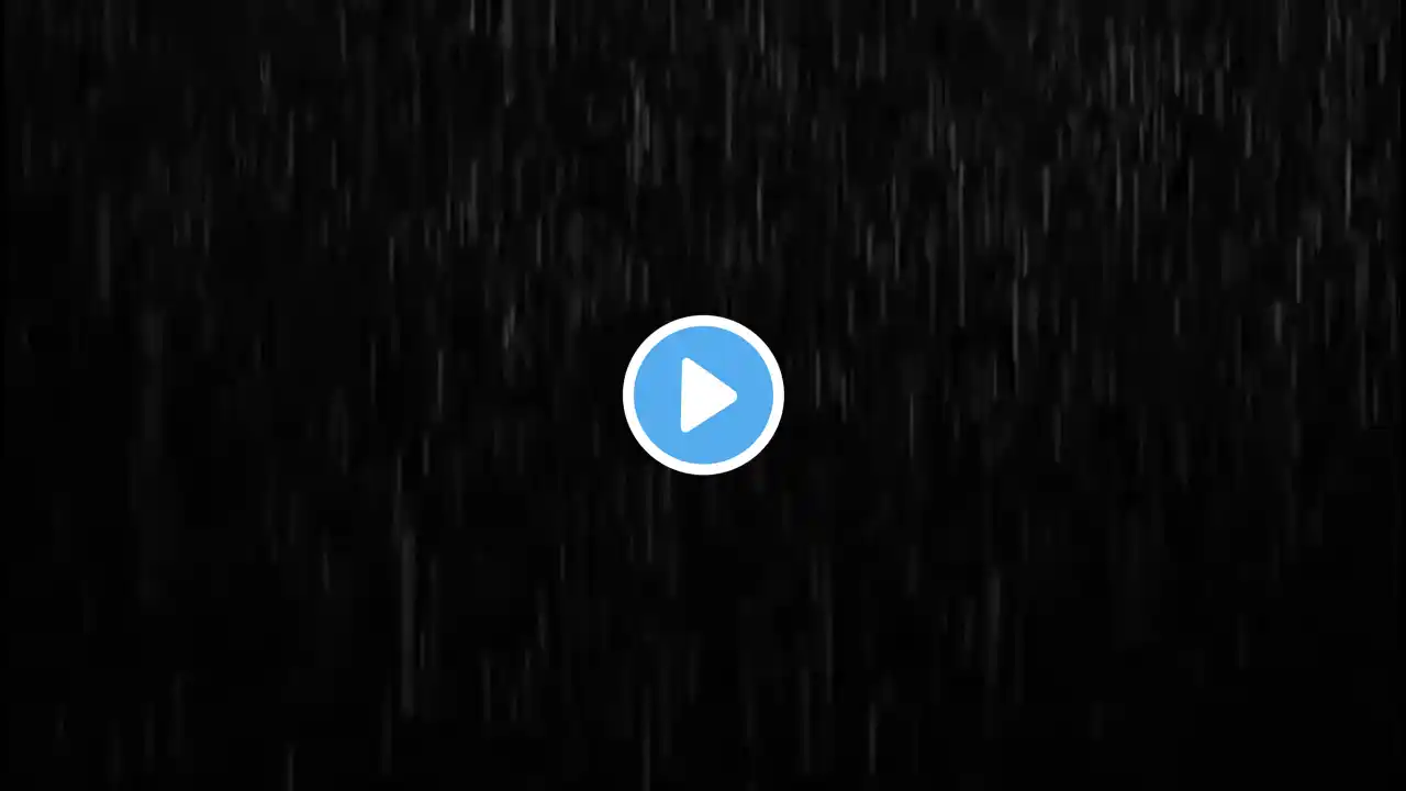 Gentle Rain Sounds for Sleeping BLACK SCREEN | Sleep and Relaxation | Dark Screen Nature Sounds