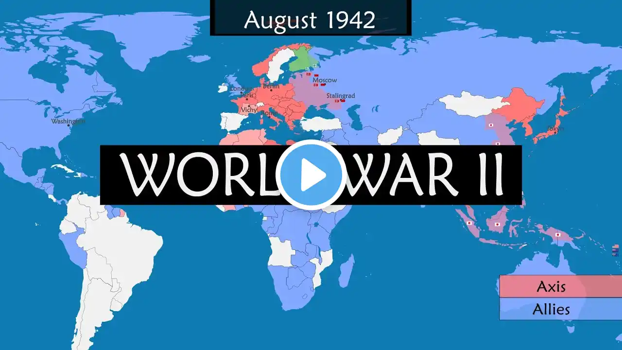 World War II - Summary on a Map