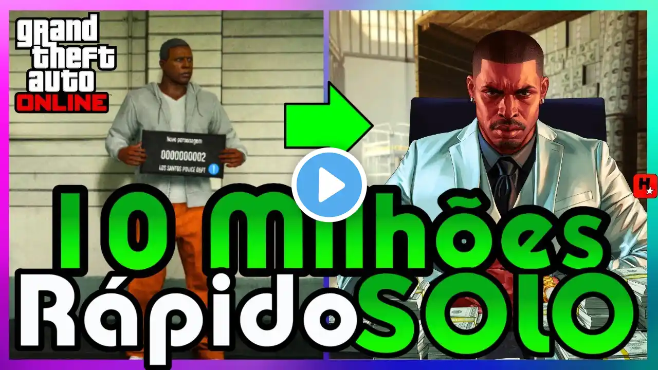 Como Ganhar 10 Milhões em 1 dia no GTA Online💰Dinheiro SOLO