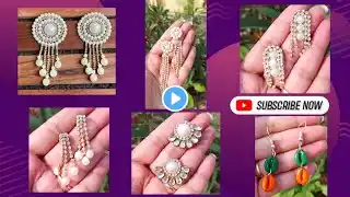 6 types of kundan earrings ✨//how to make handmade earrings//‪@YouTube‬ #diy #viralvideo #earrings