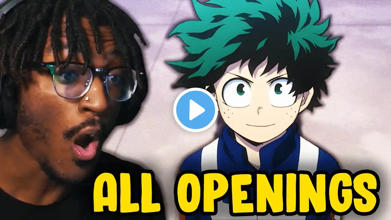 I REACTED TO MY HERO ACADEMIA ALL OPENINGS 1-12! | SHOULD WE WATCH!? |