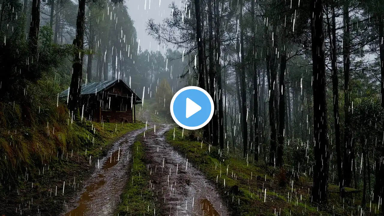 Heavy Rain Sounds for Relax, Sleep, Focus | Wooden Farmhouse Ambience & Soothing Rain Sounds