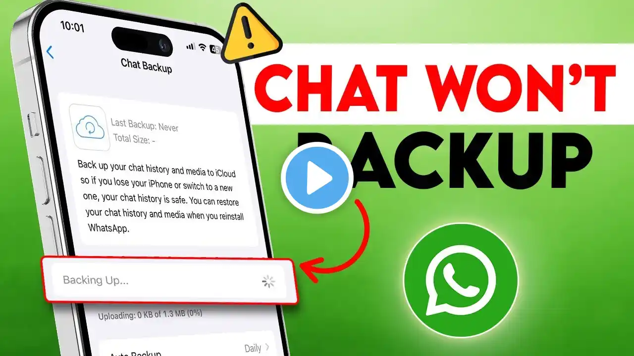 Solve WhatsApp Chat Backup Problem on iPhone | Quick Fixes