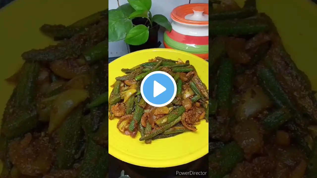 Instant Bhindi Pyaj recipe #shorts #trending #viral #shortsvideo