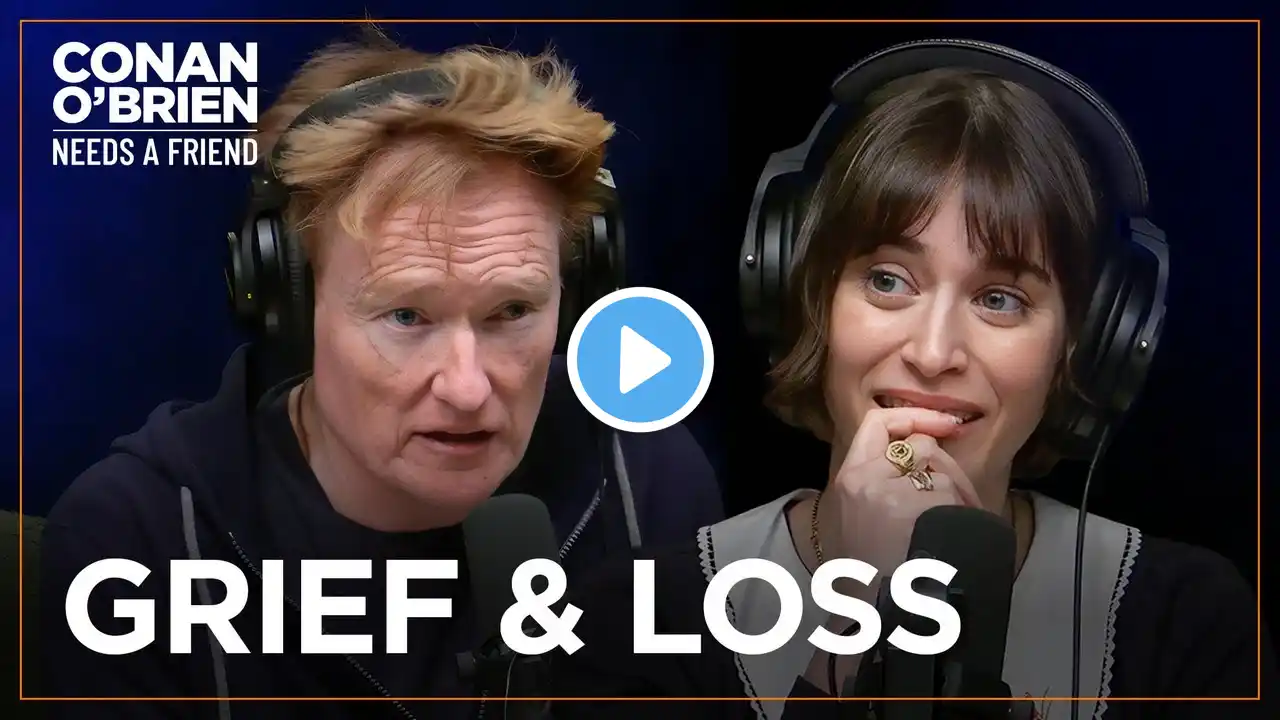 Lizzy Caplan & Conan Feel Like Adult Orphans | Conan O'Brien Needs A Friend