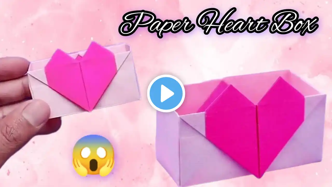 Paper Box || How To Make Paper Box Easy || Paper Heart Box // DIY Cute Paper Box