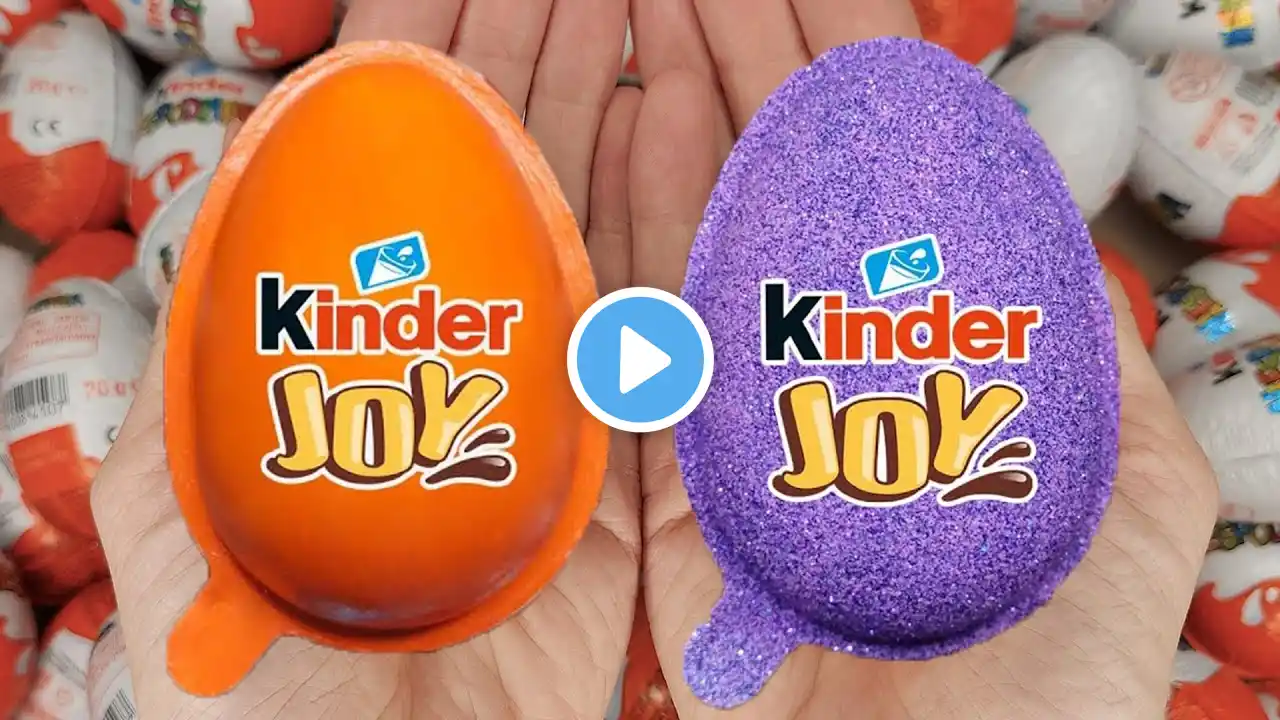 Satisfying Video | Unpacking Yummy Kinder Joy & Kinder Surprise Chocolate Eggs ASMR Candy Opening