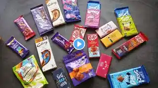 100 candies opening, chocolate a video, lots of chocolates, Cadbury celebration, surprise toys