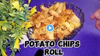 Double Crispy Fried Potatoes | Potato Roll chips, Potato Snacks