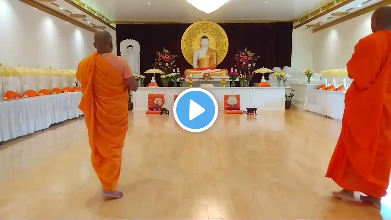 Blessing Time Evening Buddha Vandana and Meditation Lankarama Buddhist Temple