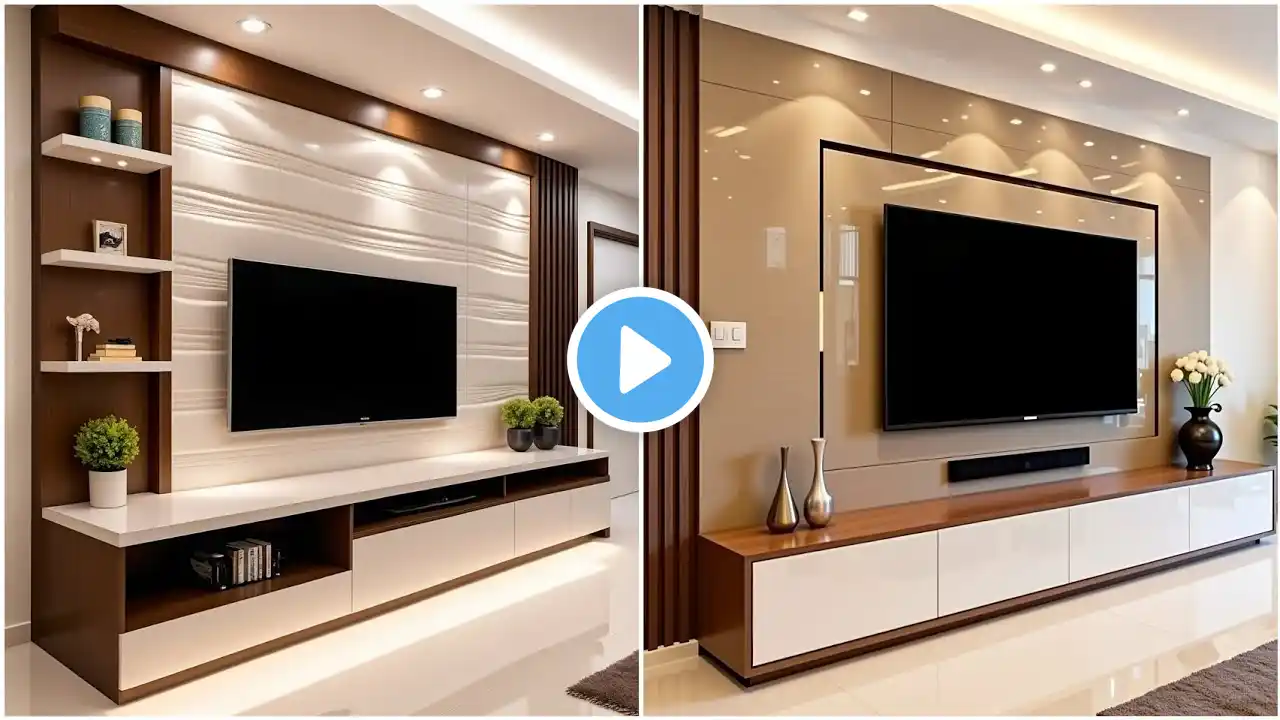 200 Stylish Modern TV Unit Design Ideas For Living Rooms 2025 | TV Stand Wall Decoration Ideas