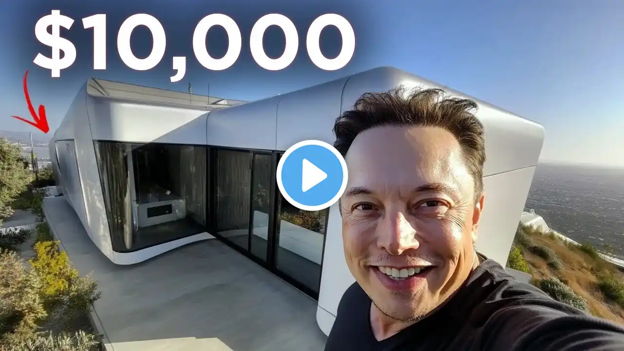 Elon Musk Revealed $10,000 Net Zero Tesla Home for Market