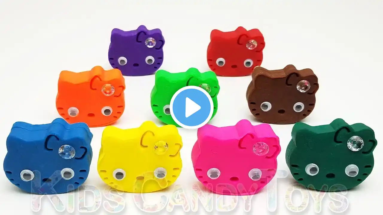 Play Doh Learn Colors Hello Kitty Numbers Fun Learning Video