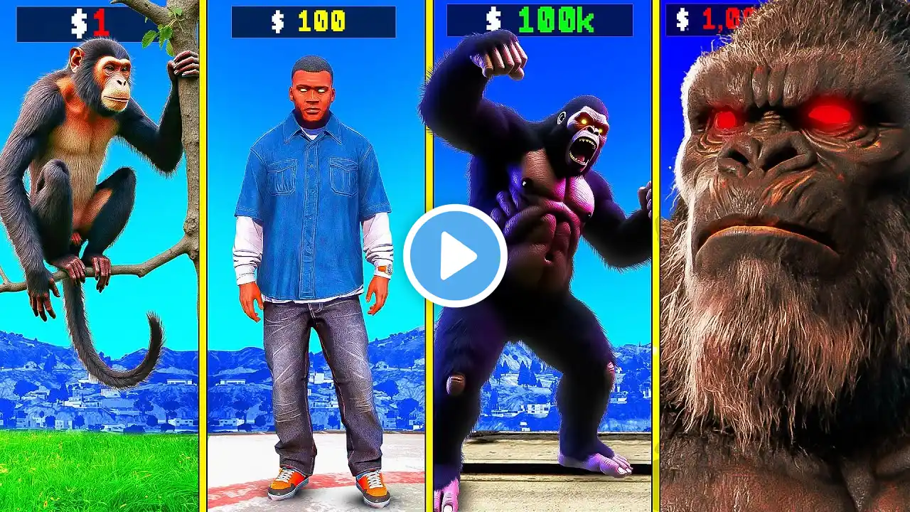 $1 KING KONG to $1,000,000,000 in GTA 5