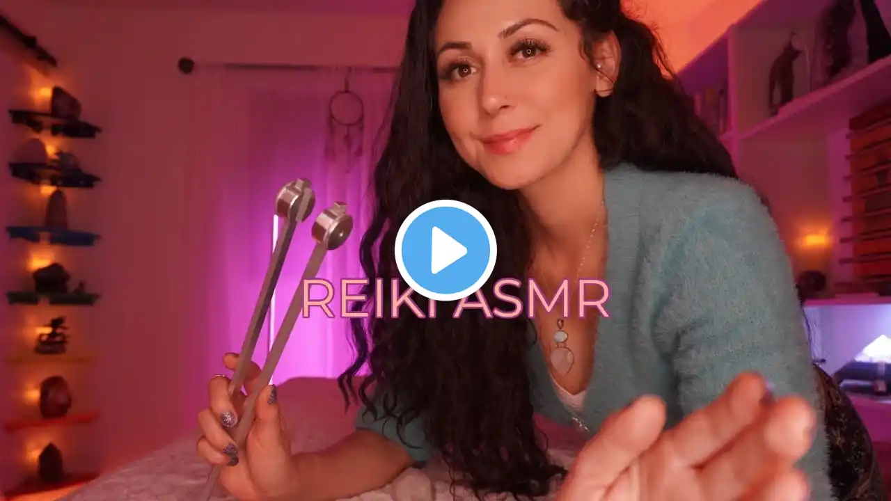 ASMR Relaxing Aura cleanse | Rattle shaker, Tunning fork, Singing bowl, Sage energy healing | REIKI