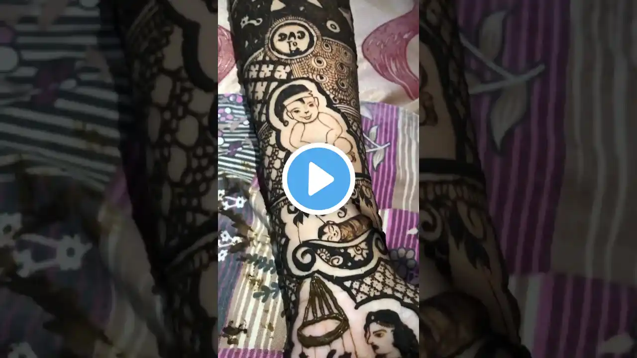 सावन मेहंदी l baby shower mehndi design #mehndi #hennadesigns #viralvideo #shorts #beginnersclasses