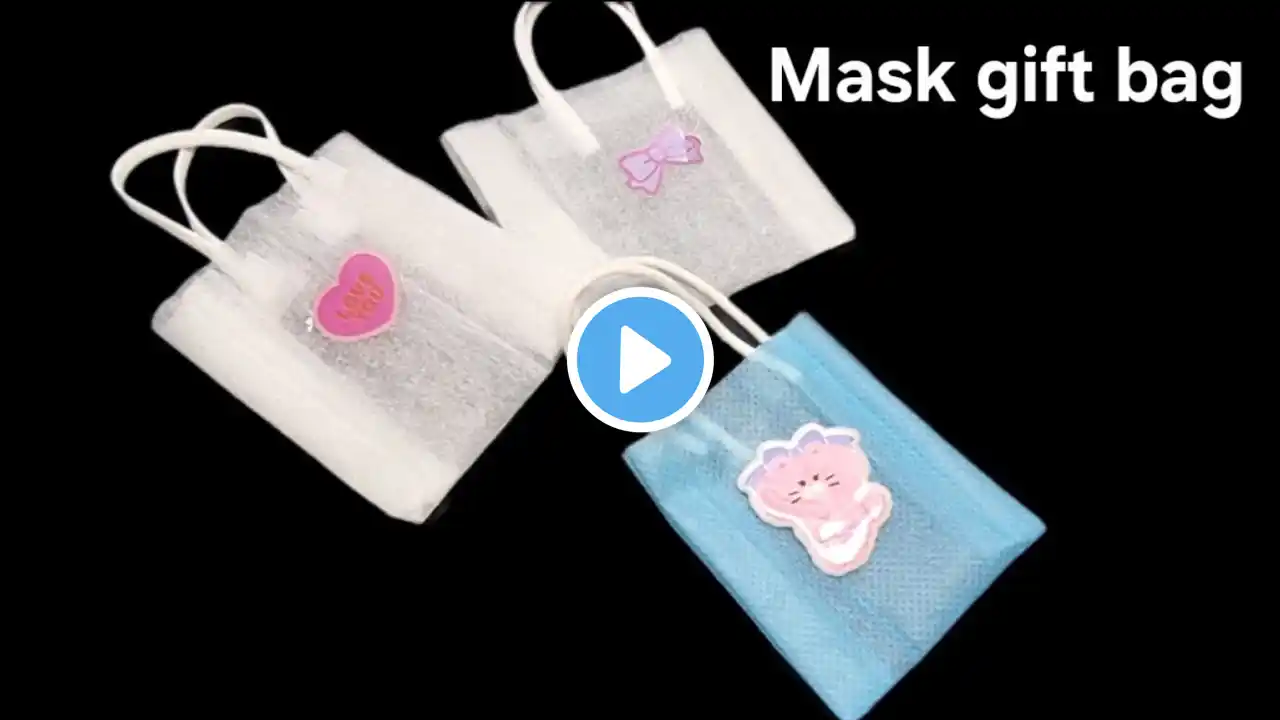 Mask gift bag craft idea | How to make mini gift bag | Face mask gift bag