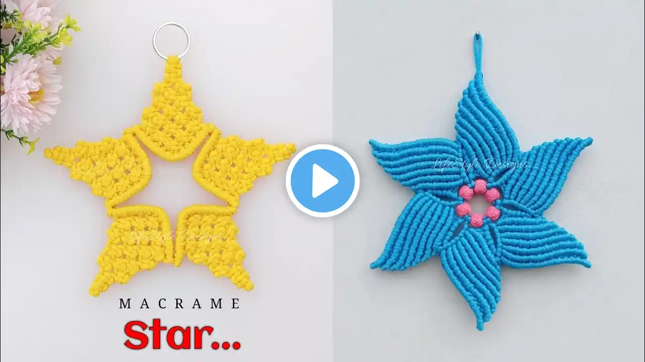 DIY : NO RING MACRAME STAR | RINGLESS STAR | MACRAME TUTORIAL | CHRISTMAS ORNAMENT