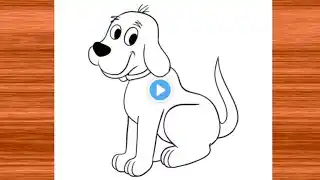 How to draw dog 🐕 ki drawing easy banaye  || dog ki drawing for kids colour pencil #video #drawing