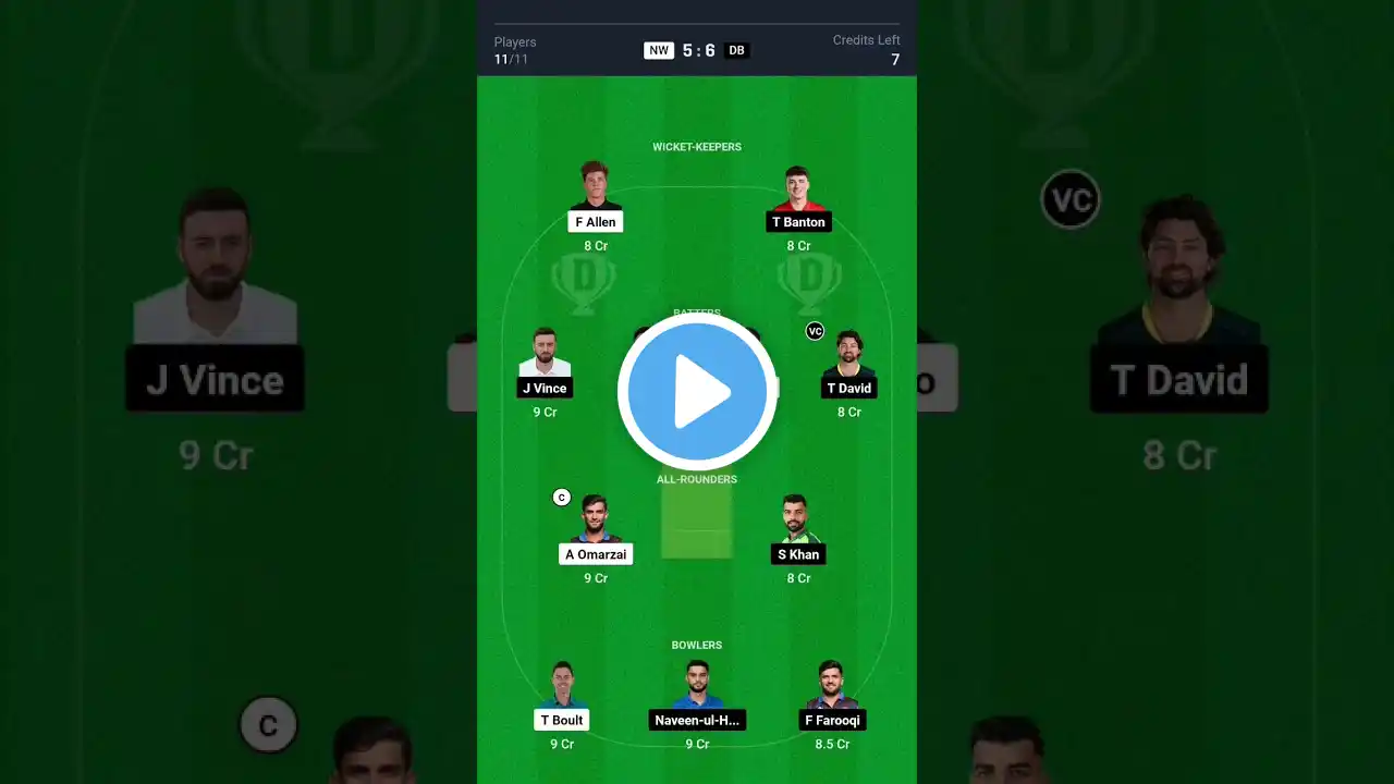 NW vs DB Dream11 Prediction | Nw vs Db | Abu Dhabi T10 | 