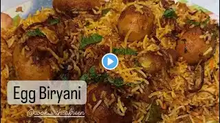 How to Make Egg Biryani | Cook With Afreen | Anda Biryani Recipe | Home style