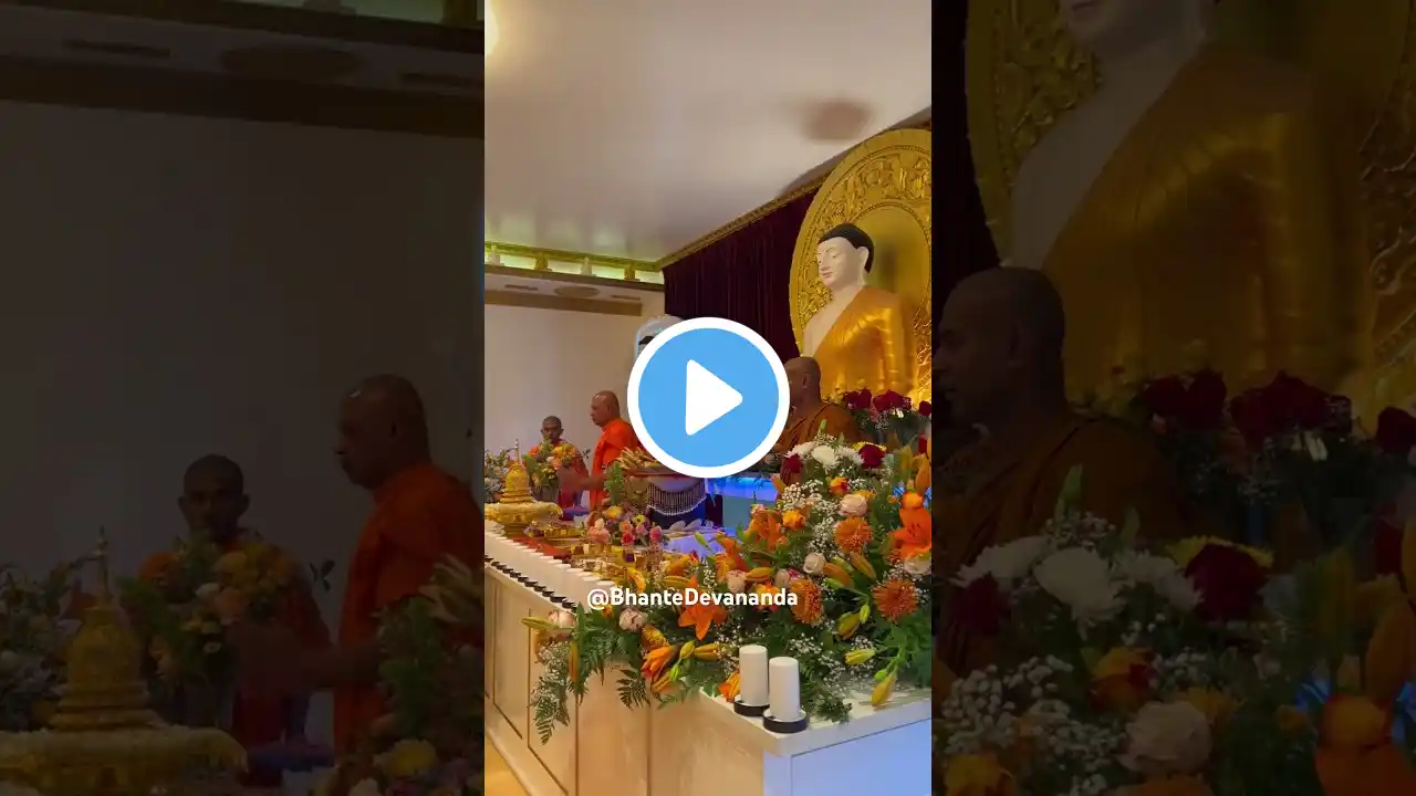 Flowers Offering Kathina Lankarama Buddhist Temple 398 Giano Ave La Puente Bhante Devananda