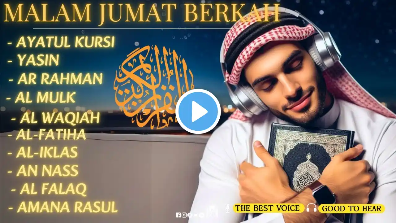 MUROTTAL MERDU Pengantar Tidur AL KAHFI, AL MULK, AR RAHMAN, YASIN, AL WAQIAH | Alaa Aqel