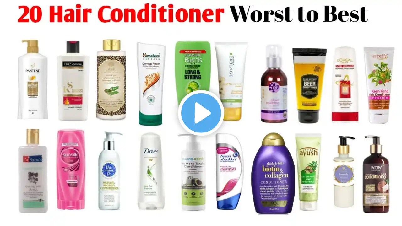 20 Hair Conditioner Ranked From Worst to Best | Best 5 Natural Hair Condition in India | (In Hindi )