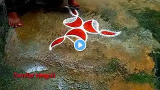 Karthigai margazhi madham traditional special rangoli/pandaga muggulu/padi villakku Tamilar rangoli