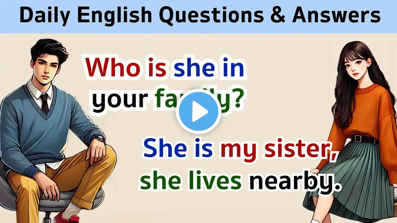 English Speaking Practice Conversation | 500+ Daily Questions and Answers|english speaking practice