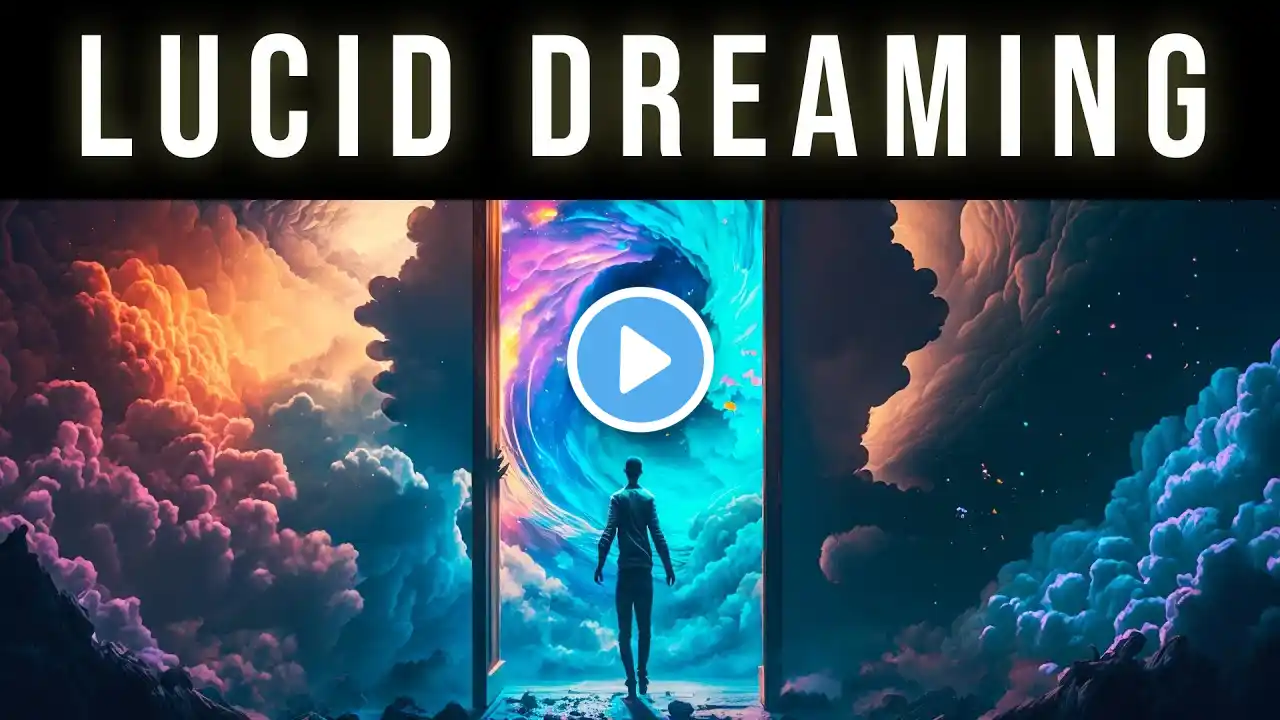 Enter The Dream Realm | Lucid Dream Binaural Beats Sleeping Music For Lucid Dreaming | Black Screen