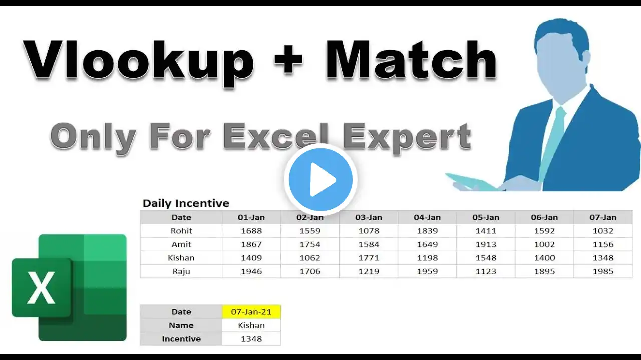 VLOOKUP With MATCH Formula | Trailer |  Advance Excel | By Rohit Narang