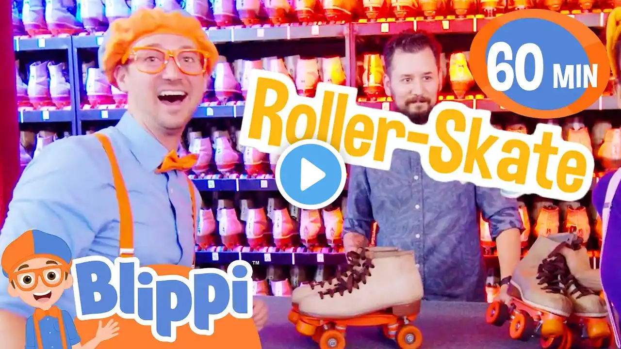 Blippi & Meekah Rollerskating | Blippi | Shows for Kids - Explore With Me!