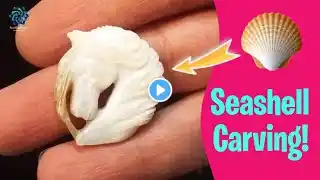 Shell art; Turning seashell with shell art to an unique handmade horse head sculpture