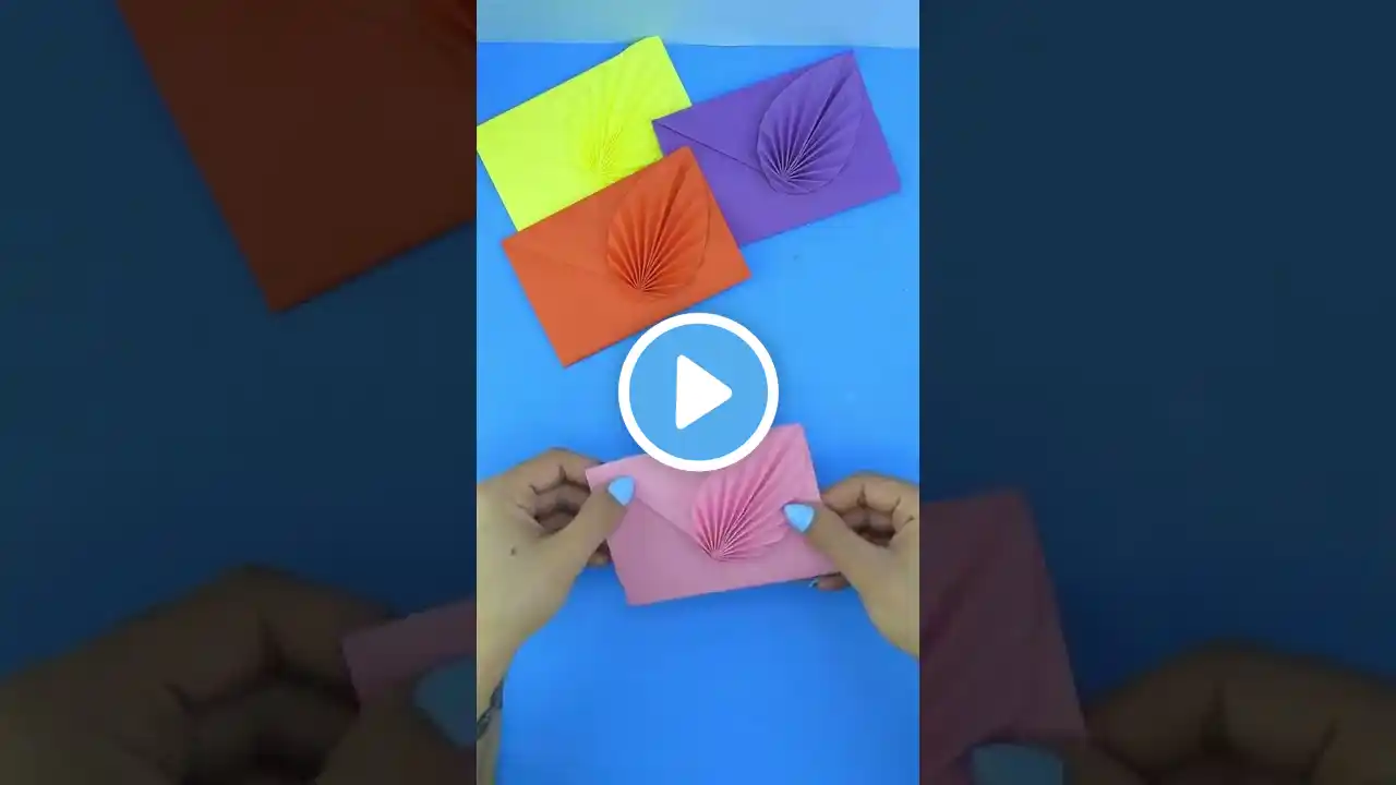 DIY - Easy origami envelope tutorial [Without Glue Tape and Scissors]