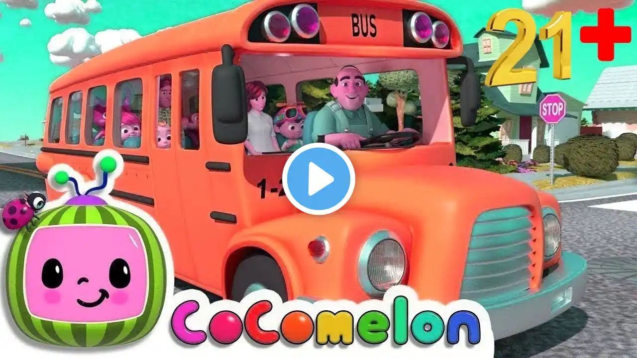 "Wheels on the bus" with animals phonic song for toddlers+more popular nursary rhymes&kids songs