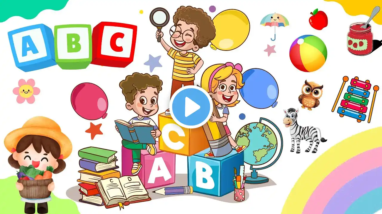 Learn ABC | ABCD with Fun Colors | ABCD for Kids | Educational Video for Kids | Baby Kids | Toddler