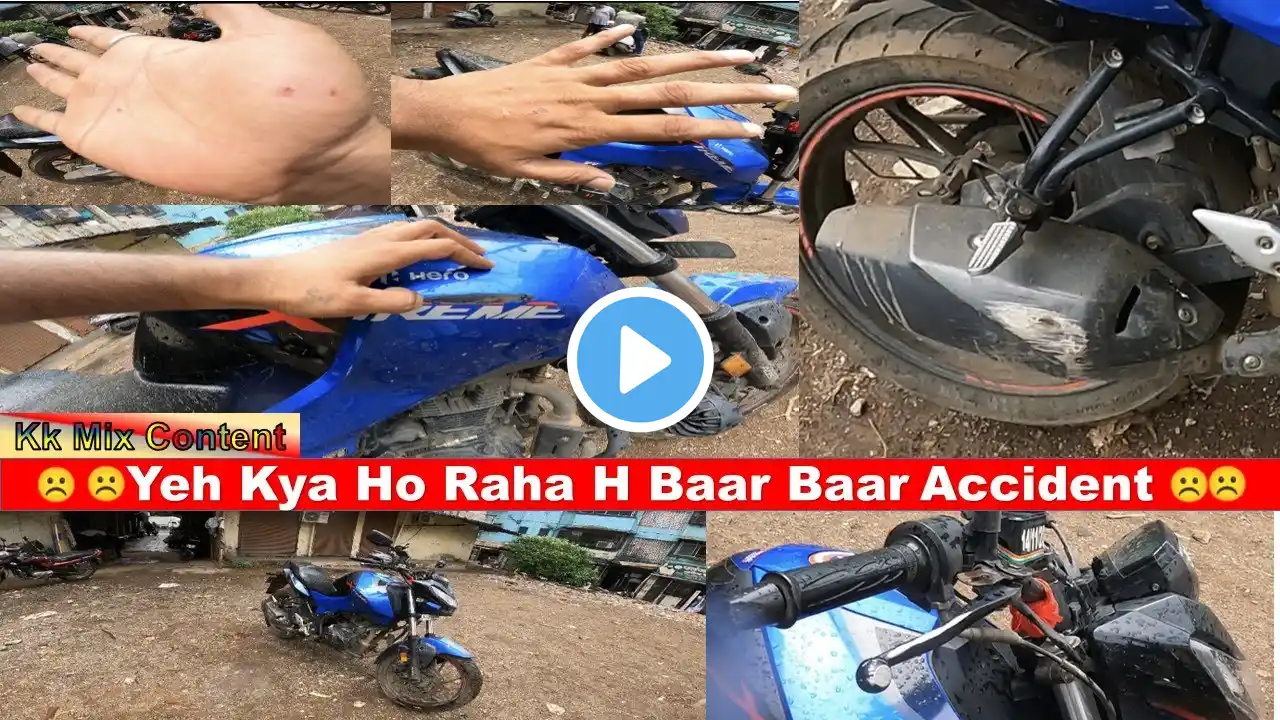 Xtreme 160r Accident | Baar Baar Accident | #xtreme160r  | #vlog | #goprohero9black