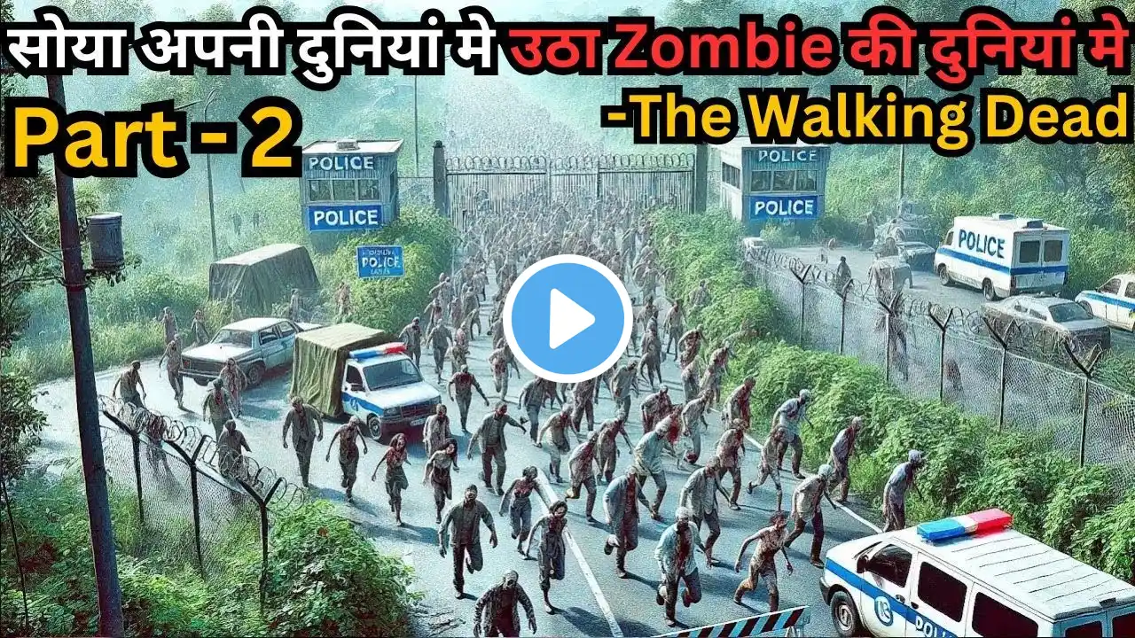 Part 2 - Man Sleeps in Real World Wakes Up in Zombie World💥🤯 Zombie Series Explained in Hindi & Urdu