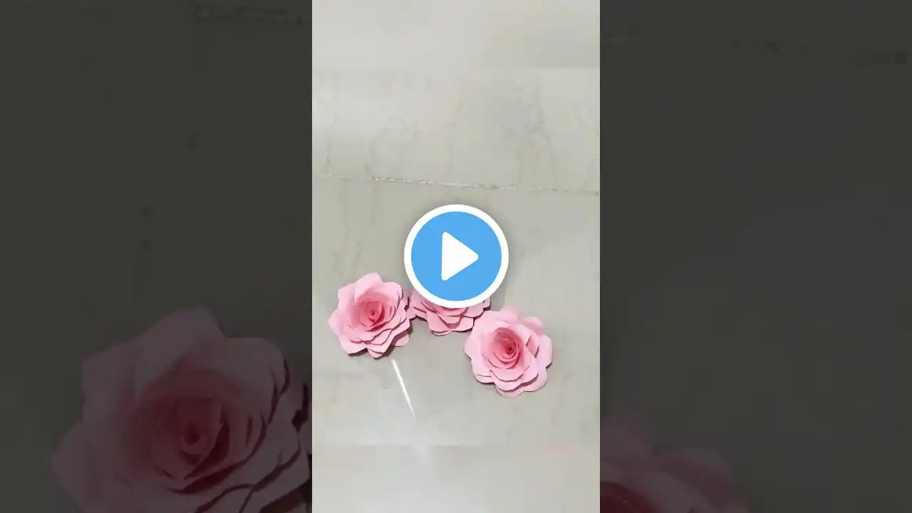 Beautiful paper flowers making #craft #flowers #papercraft #cute flowers