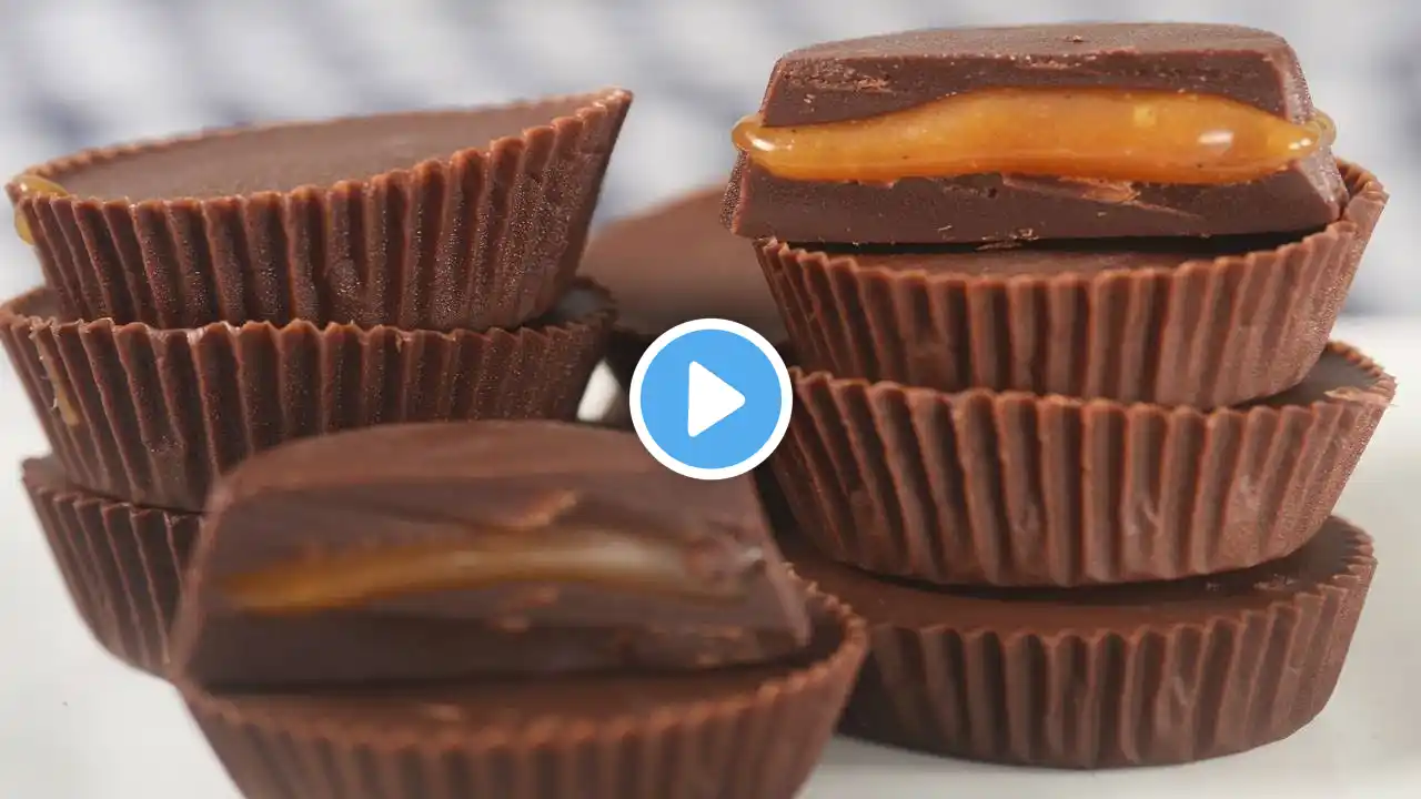 Chocolate Caramel Cups Recipe Demonstration - Joyofbaking.com