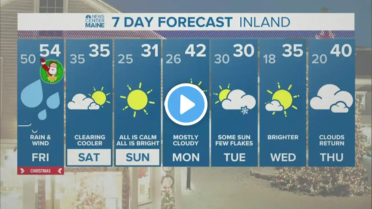 NEWS CENTER Maine Weather Video Forecast