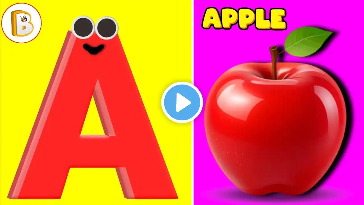 🎶✨ ABC Phonics Song | A for Apple 🍎, B for Ball ⚽, C for Cat 🐱 | Fun Learning for Kids! 📚🎨